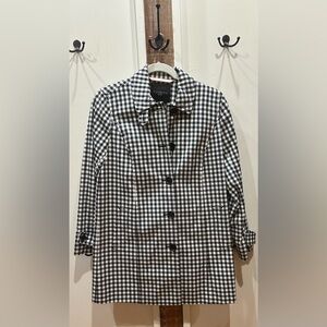 Talbots Monochrome Gingham Jacket